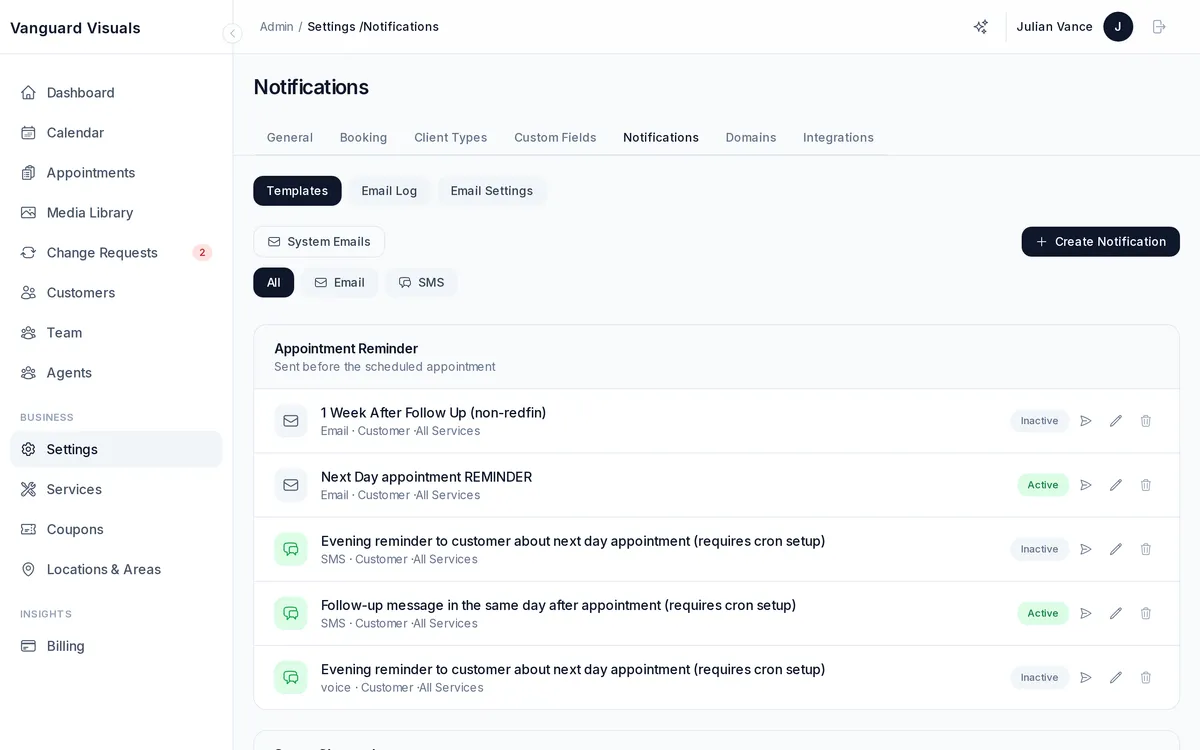 Notification Settings